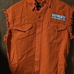Daytona Beach 2016 Biketoberfest Sleeveless Shirt.VERY NICE QUALITY